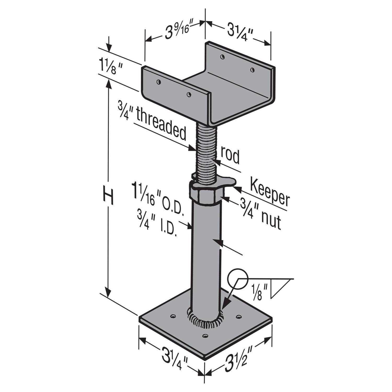 Simpson JP44 Floor Beam Levelers - Image 4