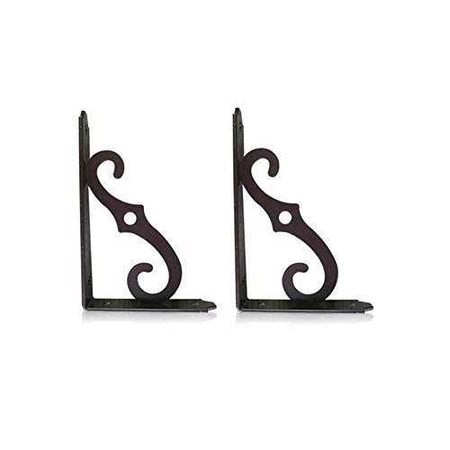 Etechmart Decorative Shelf Brackets 5 Inch Wall Mounted Floating Shelf Bracket for DIY Open Shelving - Image 5