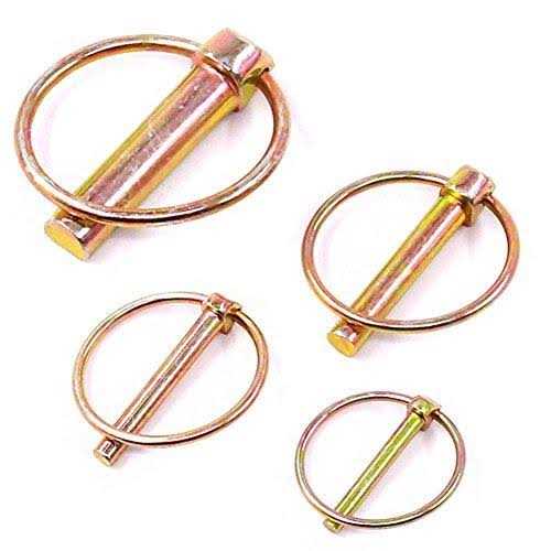 Glarks 30Pcs Heavy Duty Lynch Pin Assortment Kit for Farm Tractors Trailers Trucks Mowers