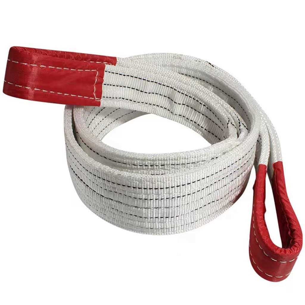 SEWSAW 4 Layers Rigging Lifting Straps for Hoist Heavy DutyObjects,Securing Car Transport,Hoisting Towing Cargo,Load Lift Sling with Flat Loops