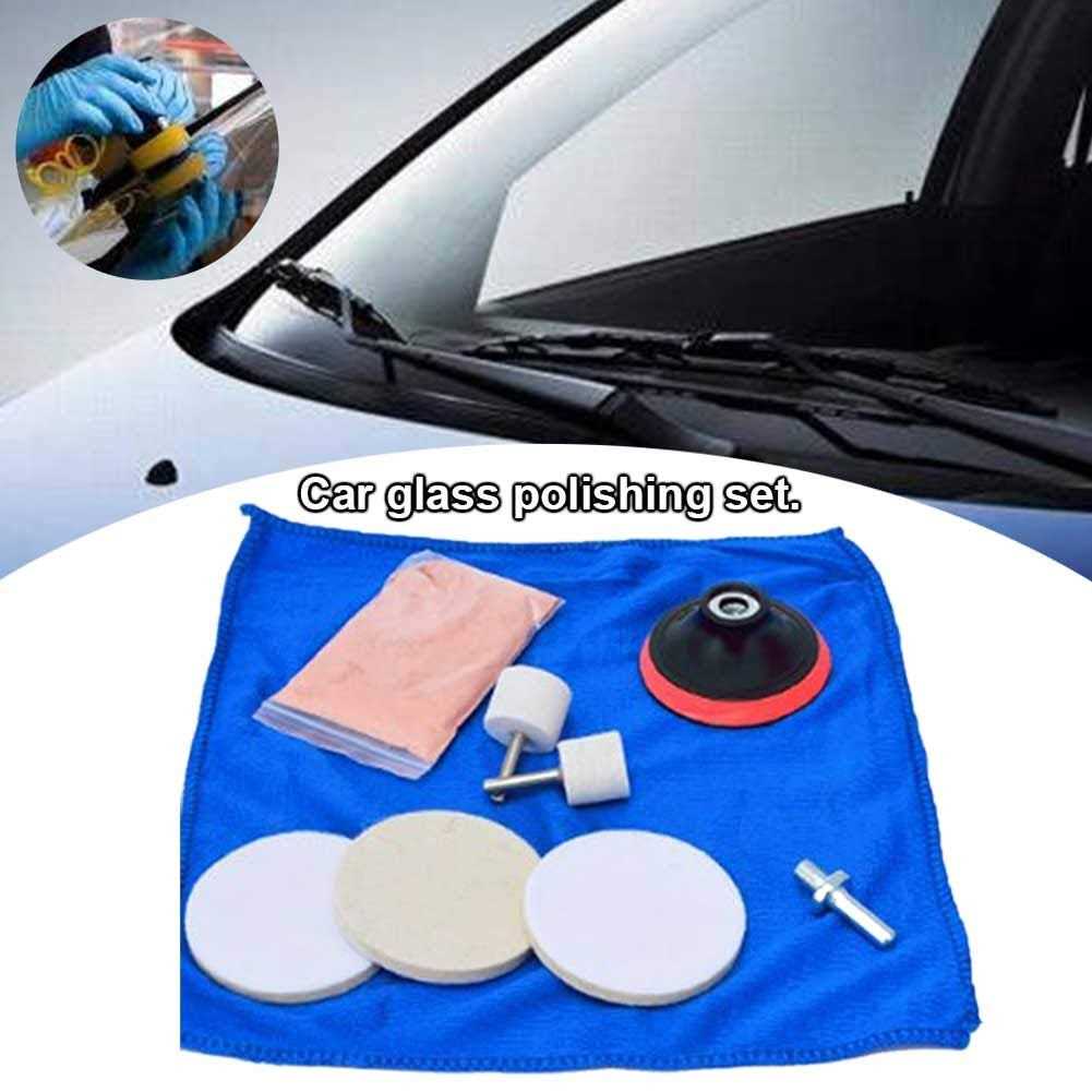 Uxely Car Glass Polishing Kit Scratch Remover Car Polish Pad Cerium Oxide Powder - Image 4