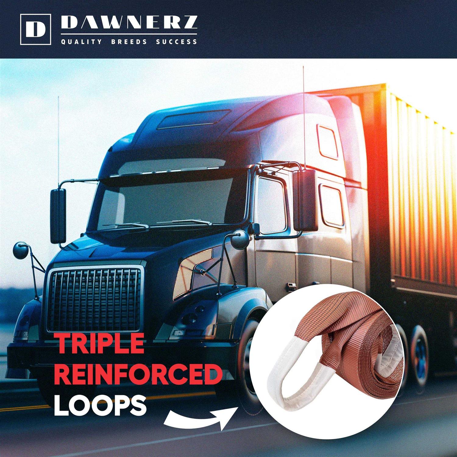 Dawnerz Heavy Duty Tow Strap for Trucks and Buses - Image 2