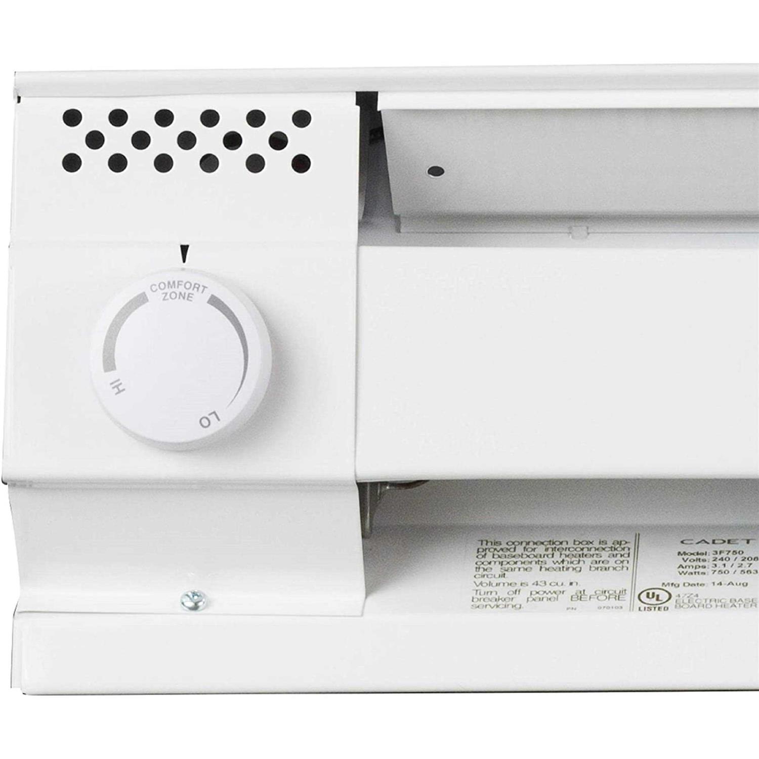 Cadet Baseboard Thermostat Single Pole - Image 4