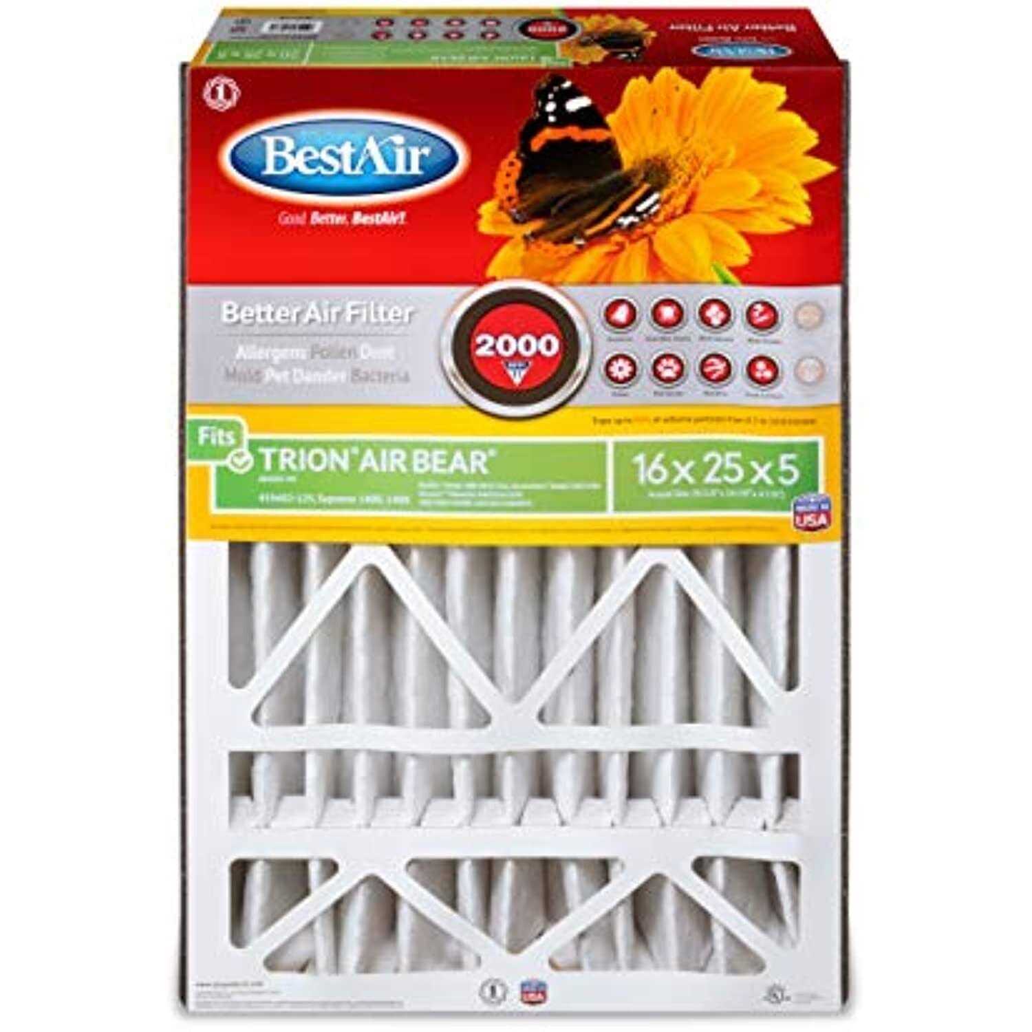 BestAir 16 x 25 x 5 MERV 11 Trion Air Bear Furnace Filter - Image 3