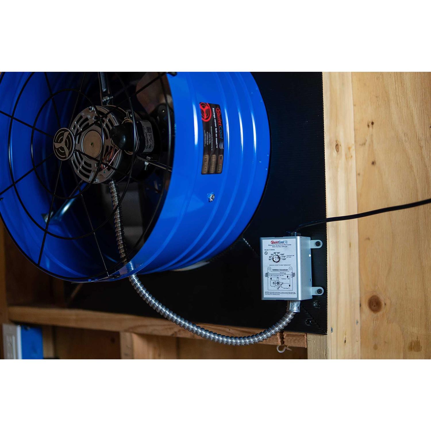 QuietCool Attic Fan Mechanical Replacement Thermostat with Built-in Fire Safety Shut Off - Image 4