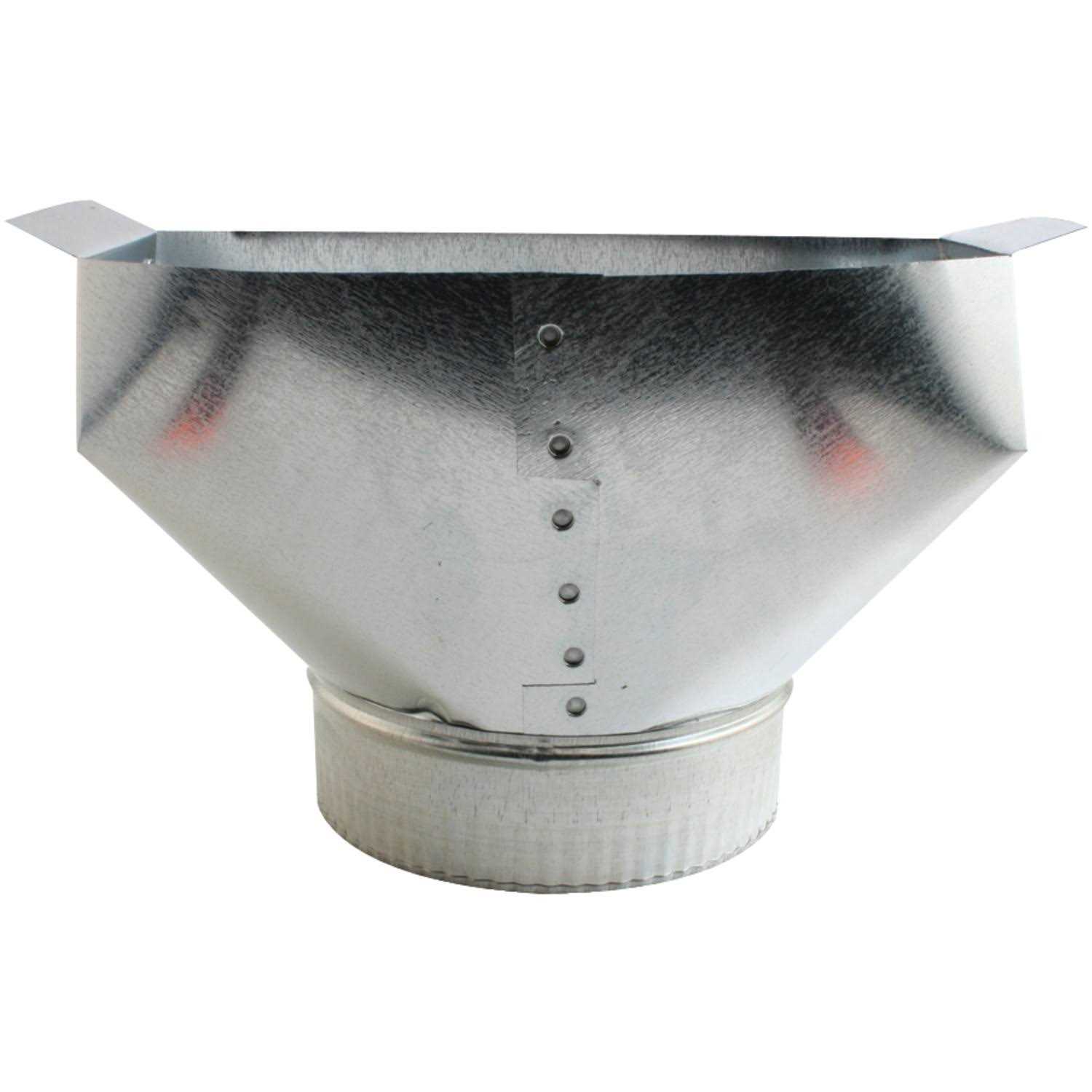 Deflecto DGT36 Galvanized Round Transition - Image 3