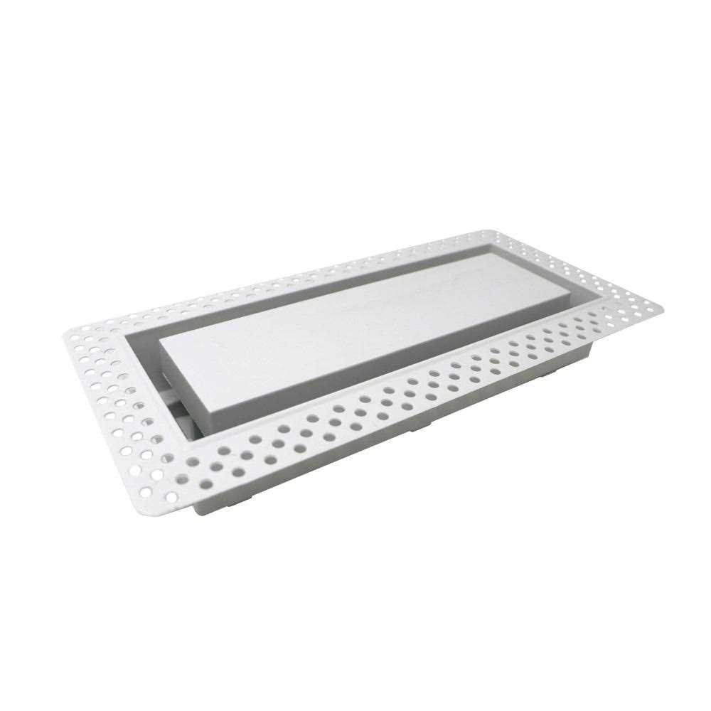 Aria Lite 10 in. x 6 in. White Flush Wall Vent - Image 4