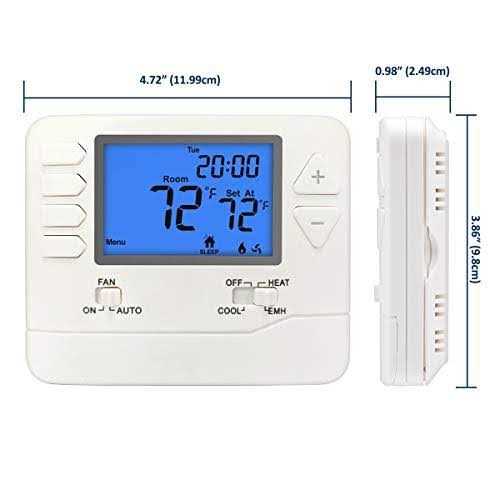 Electeck Digital Thermostat with Large LCD Display, Non-Programmable, Compatible with Single Stage Electrical and Gas/Oil System - Image 3