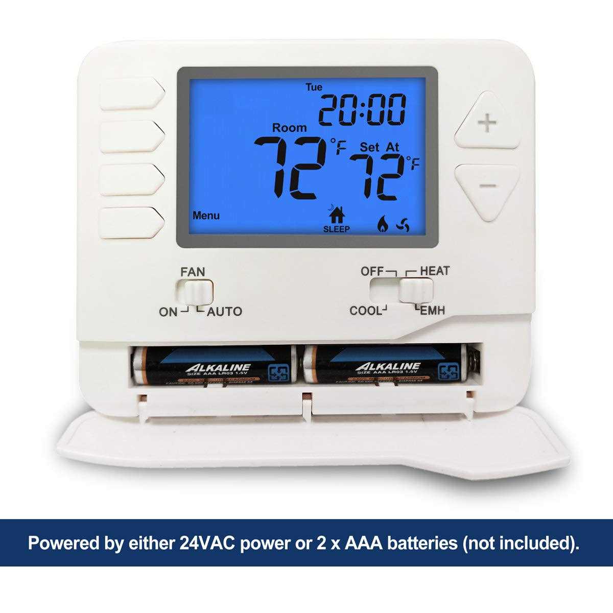 Electeck Digital Thermostat with Large LCD Display, Non-Programmable, Compatible with Single Stage Electrical and Gas/Oil System - Image 5