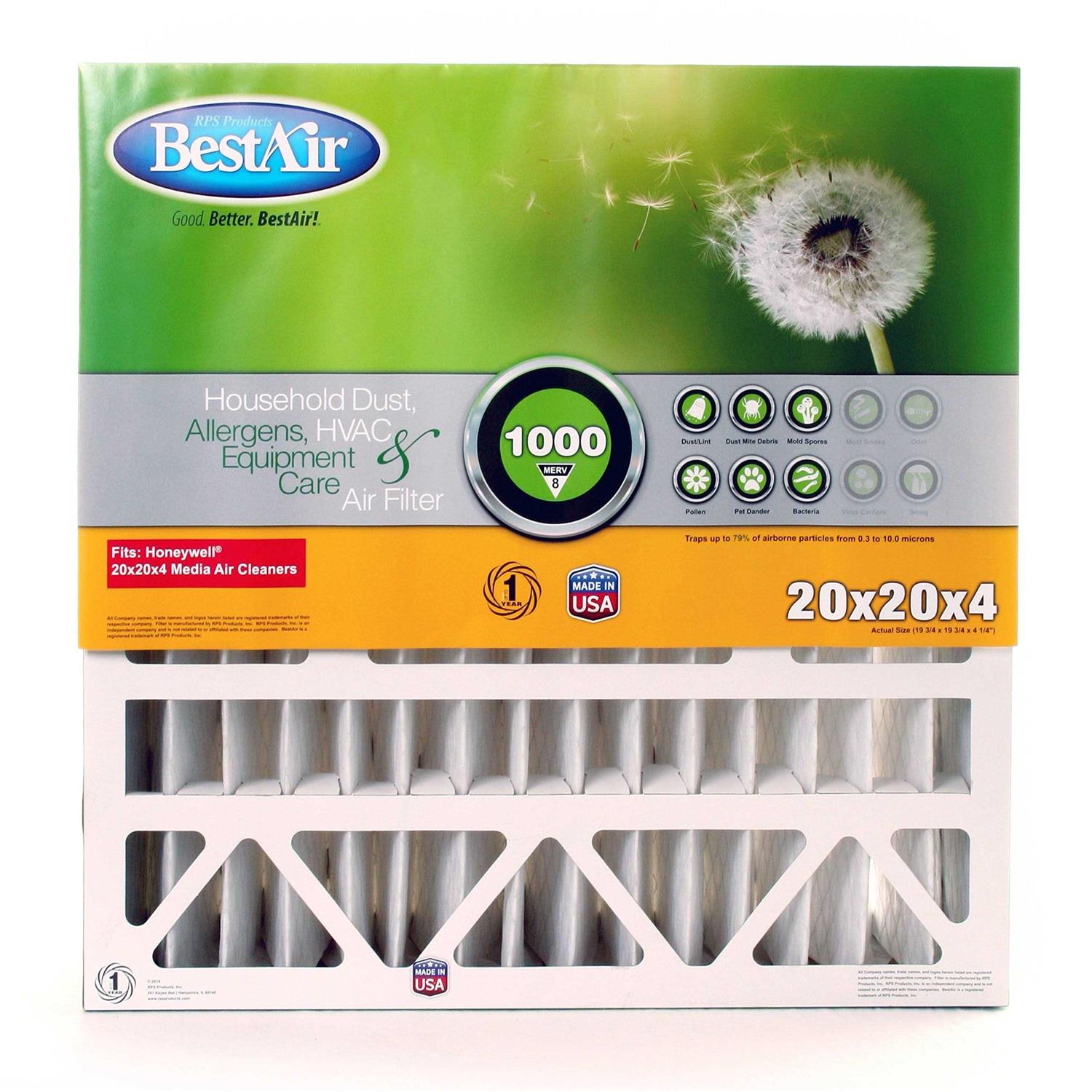 BestAir HW2020-8R AC Furnace Air Filter 20 x 20 x 4 MERV 8 - Image 5