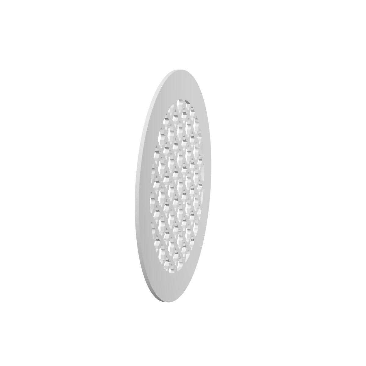 Saba Home Decor Saba Air Vent Cover Grille - Acrylic Plexiglass 10 Round Duct Opening (12 Round Overall) White Finish Decorative Registers for Walls and Ceilings - Image 4