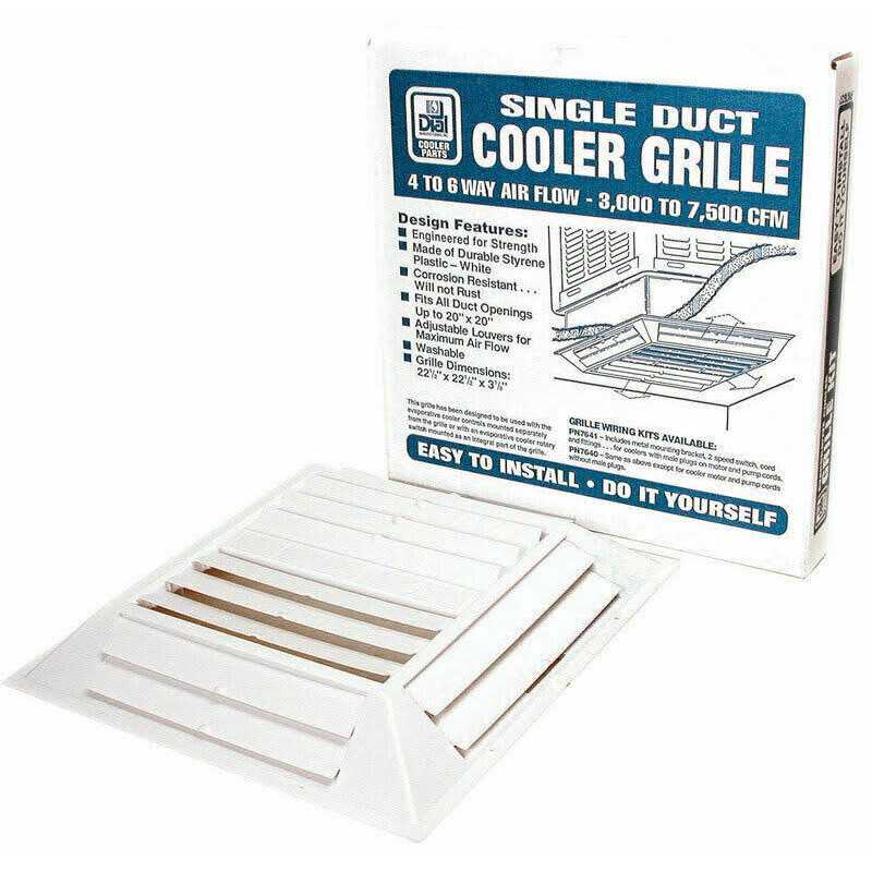 Dial 7637 Ceiling Grille 6-Way Plastic - Image 4