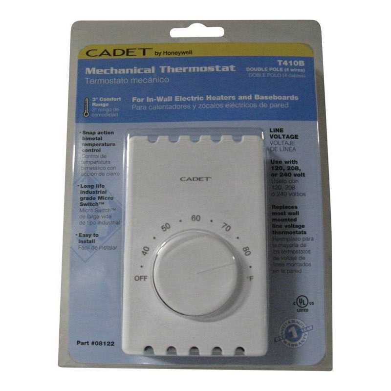 Cadet Double Pole Wall Mount Thermostat - Image 3