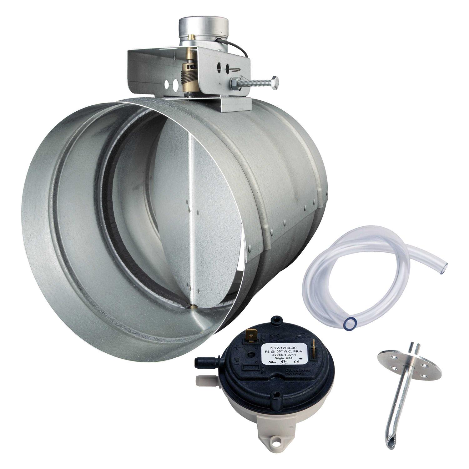 Broan MD6TU 6 Universal Automatic Make-Up Air Damper with Pressure Sensor Kit - Image 4