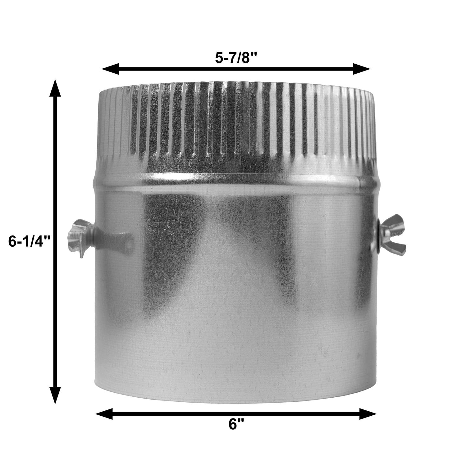 The Sheet Metal Kid 4-in HVAC Duct Manual Volume Damper with Sleeve - Image 3