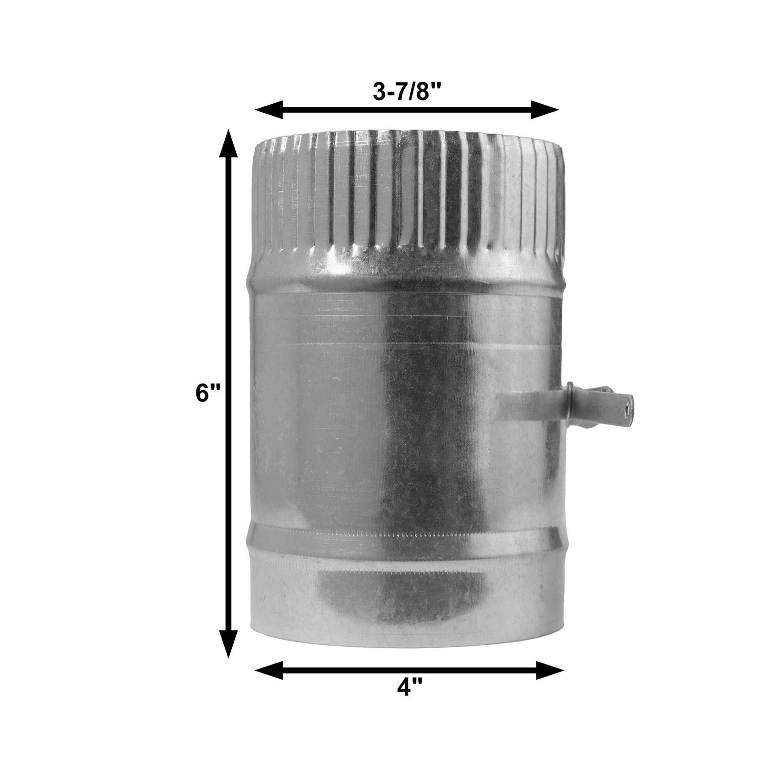 The Sheet Metal Kid 4-in HVAC Duct Manual Volume Damper with Sleeve - Image 4