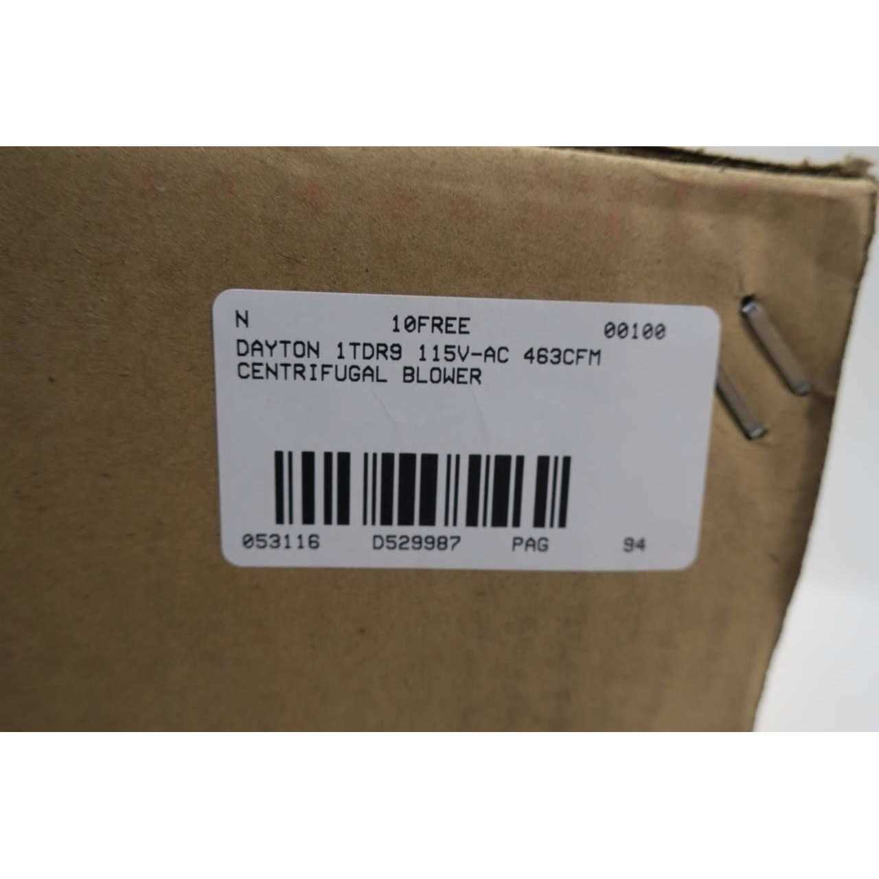 Dayton 1TDR9 Rectangular OEM Blower 1600 RPM - Image 3