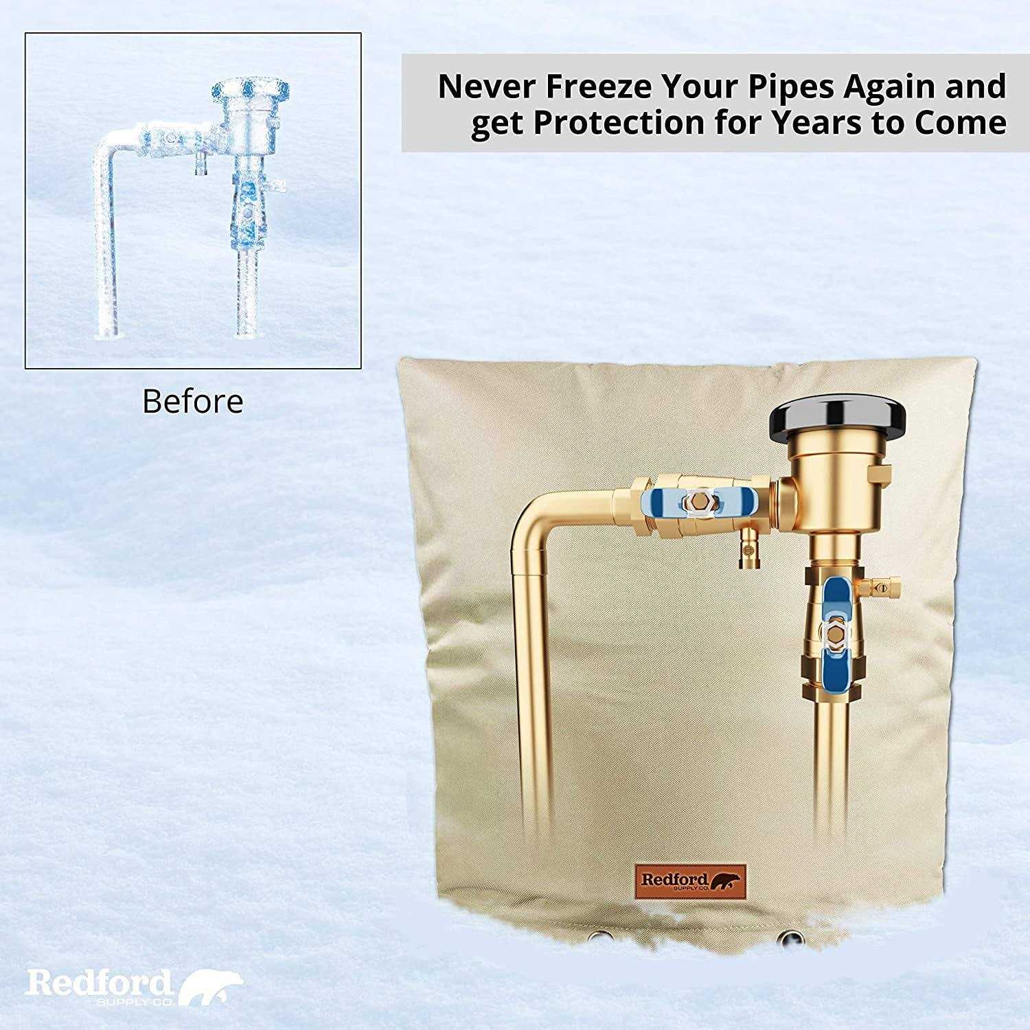 Redford Supply Co. Cold Snap Double Wall Cotton Backflow Preventer Insulation Cover - Image 4