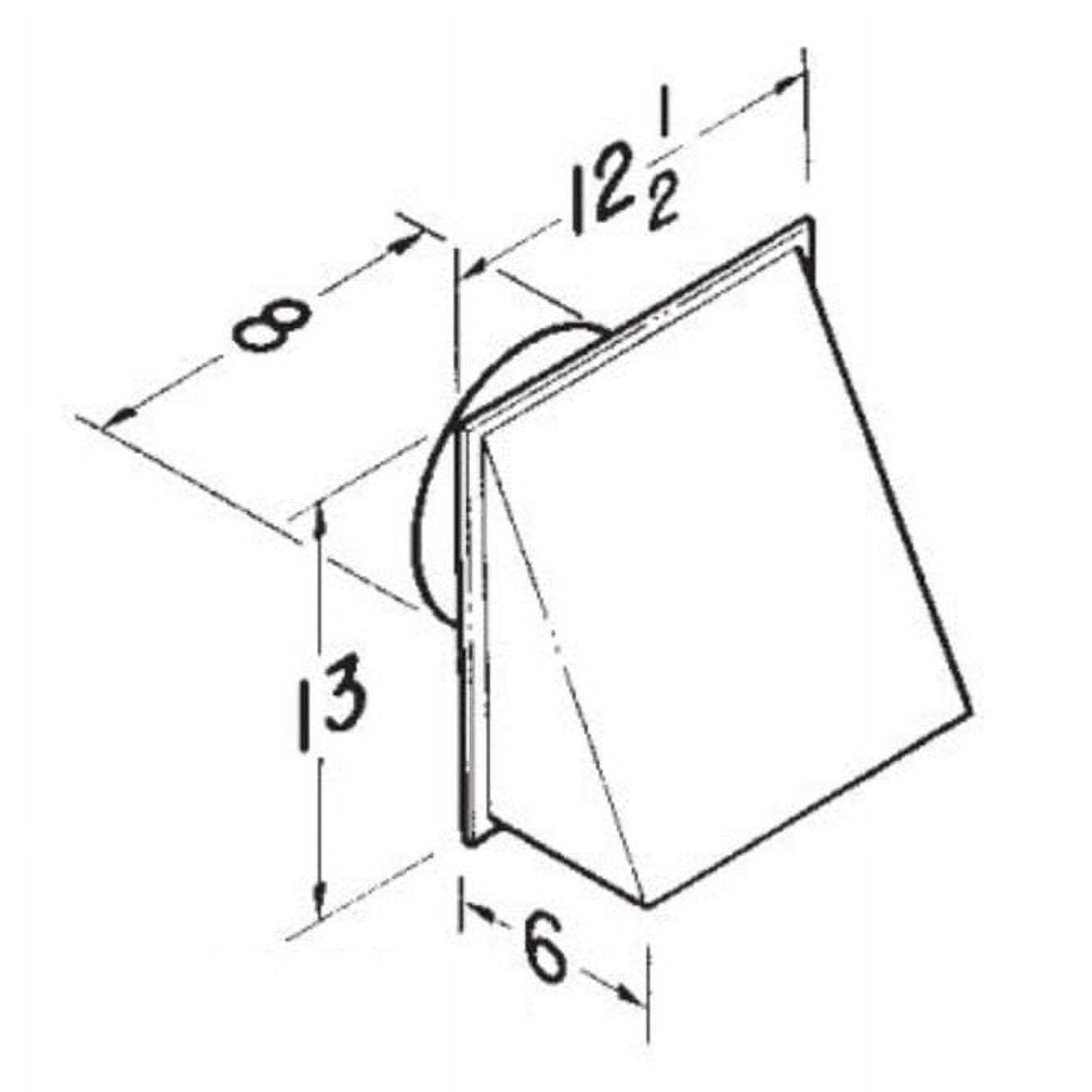 Broan Wall Cap 8 Round Duct 643 - Image 3