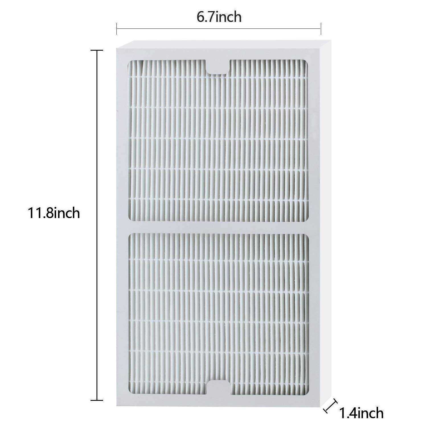 HALIEVE Replacement Idylis Air Purifier Filters C 2 pack hepa & carbon filter set for Idylis Air purifiers iap-10-280 - Image 4