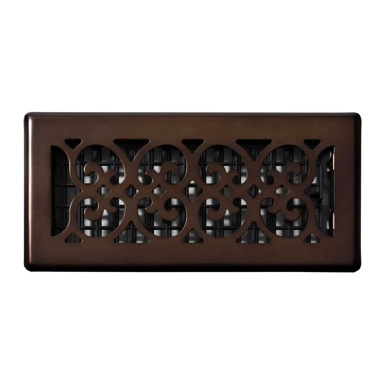 Decor Grates 4 in. x 10 in. Scroll plated Bronze Register - Image 3