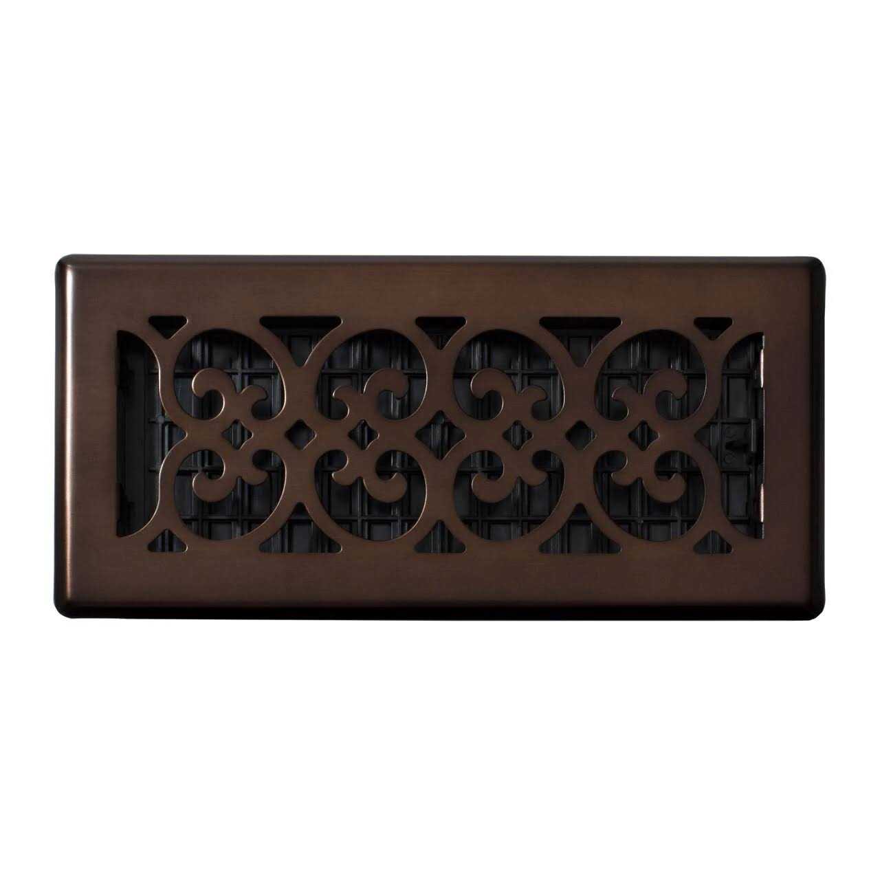 Decor Grates 4 in. x 10 in. Scroll plated Bronze Register - Image 4