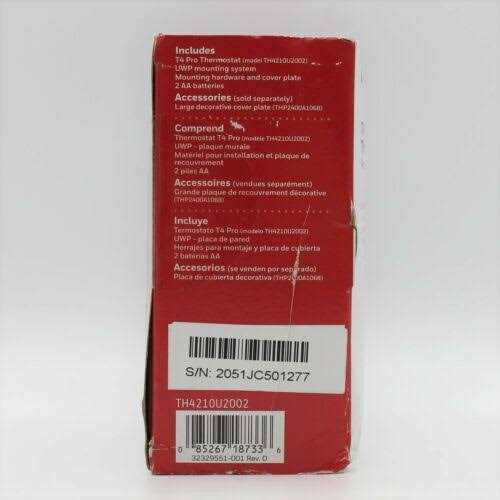 Honeywell Pro TH4210U2002 T4 Programmable Thermostat - Image 2