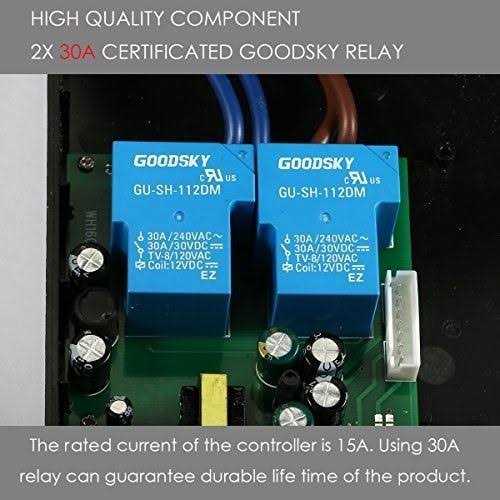 Bayite Temperature Controller 1650W 15A BTC211 Dual Digital Outlet Thermostat Plug, Pre-Wired, 2 Stage Heating and Cooling Mode - Image 3