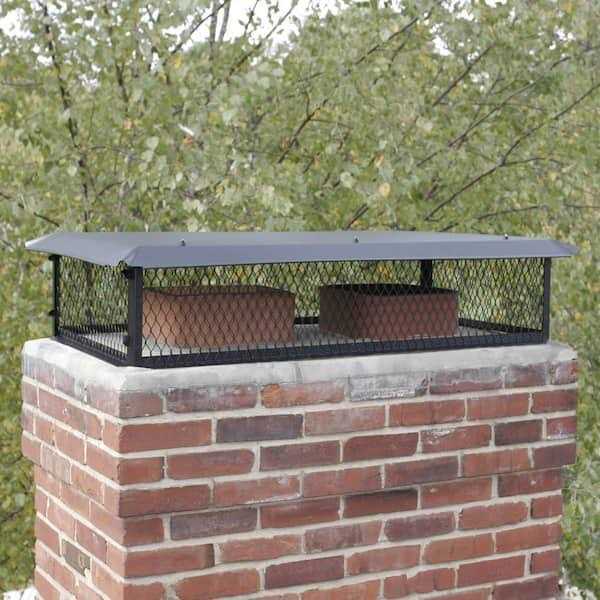 Shelter Galvanized Steel Multi-Flue Chimney Cap Black - Image 3