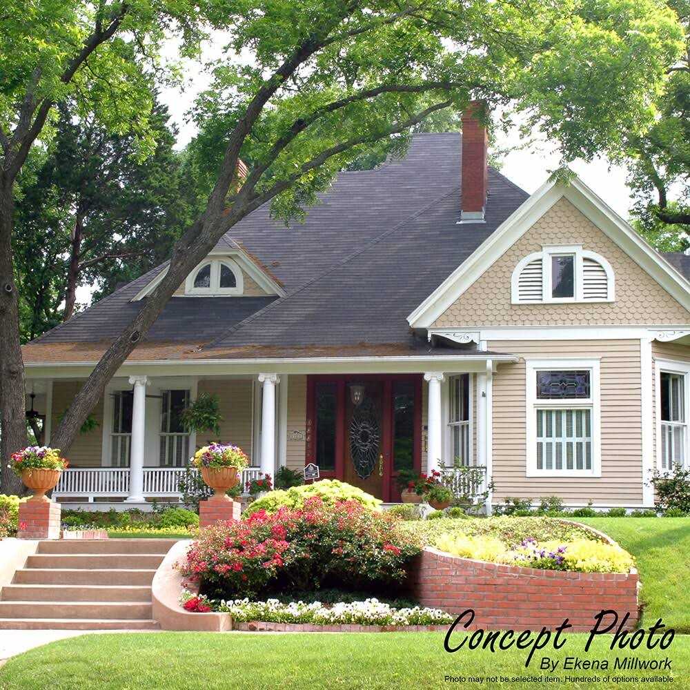 Vertical Functional Gable Vent with Flat Trim Frame Ekena Millwork GVPVE - Image 5