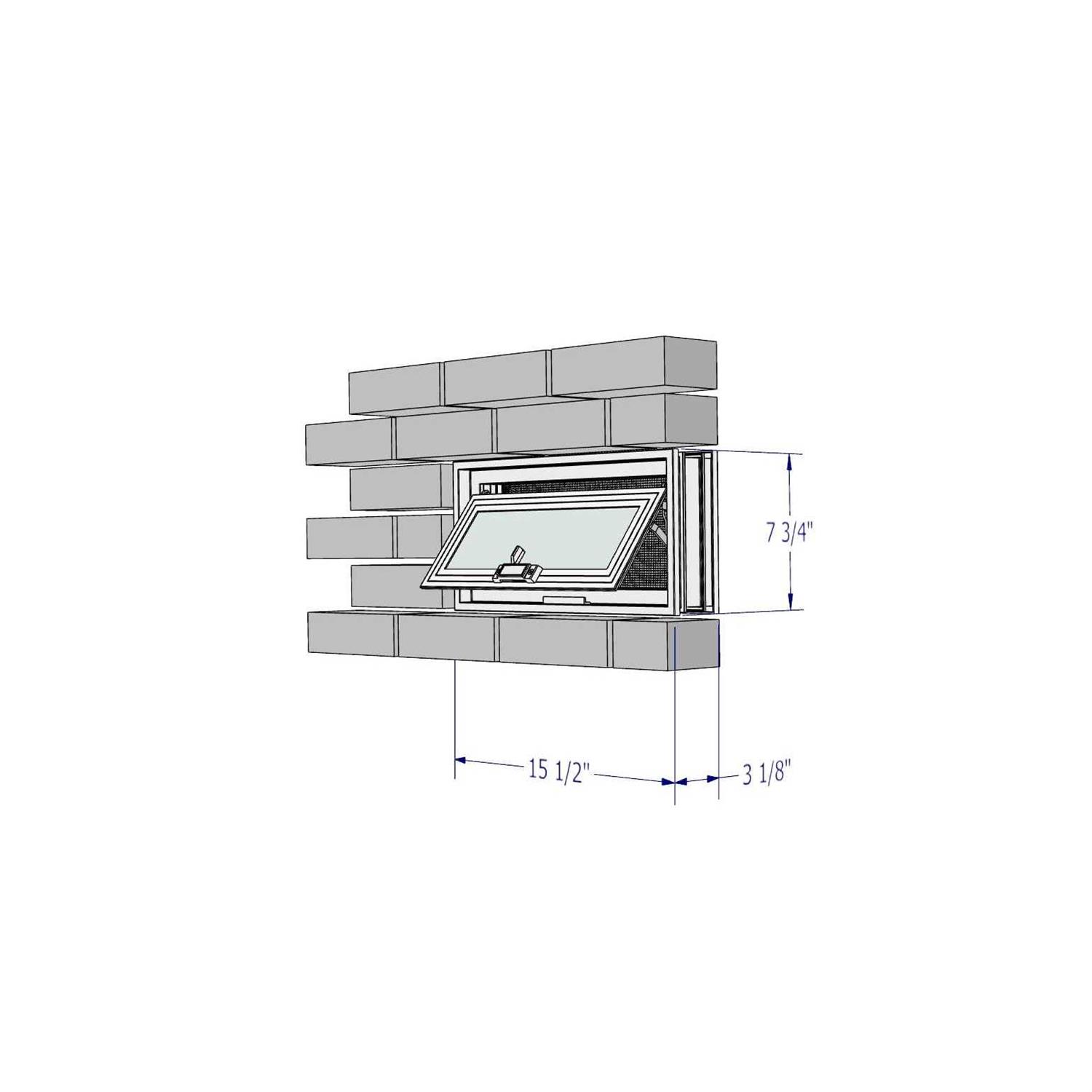 Crawl Space Vent for 16 x 8 Foundation Openings - Image 3