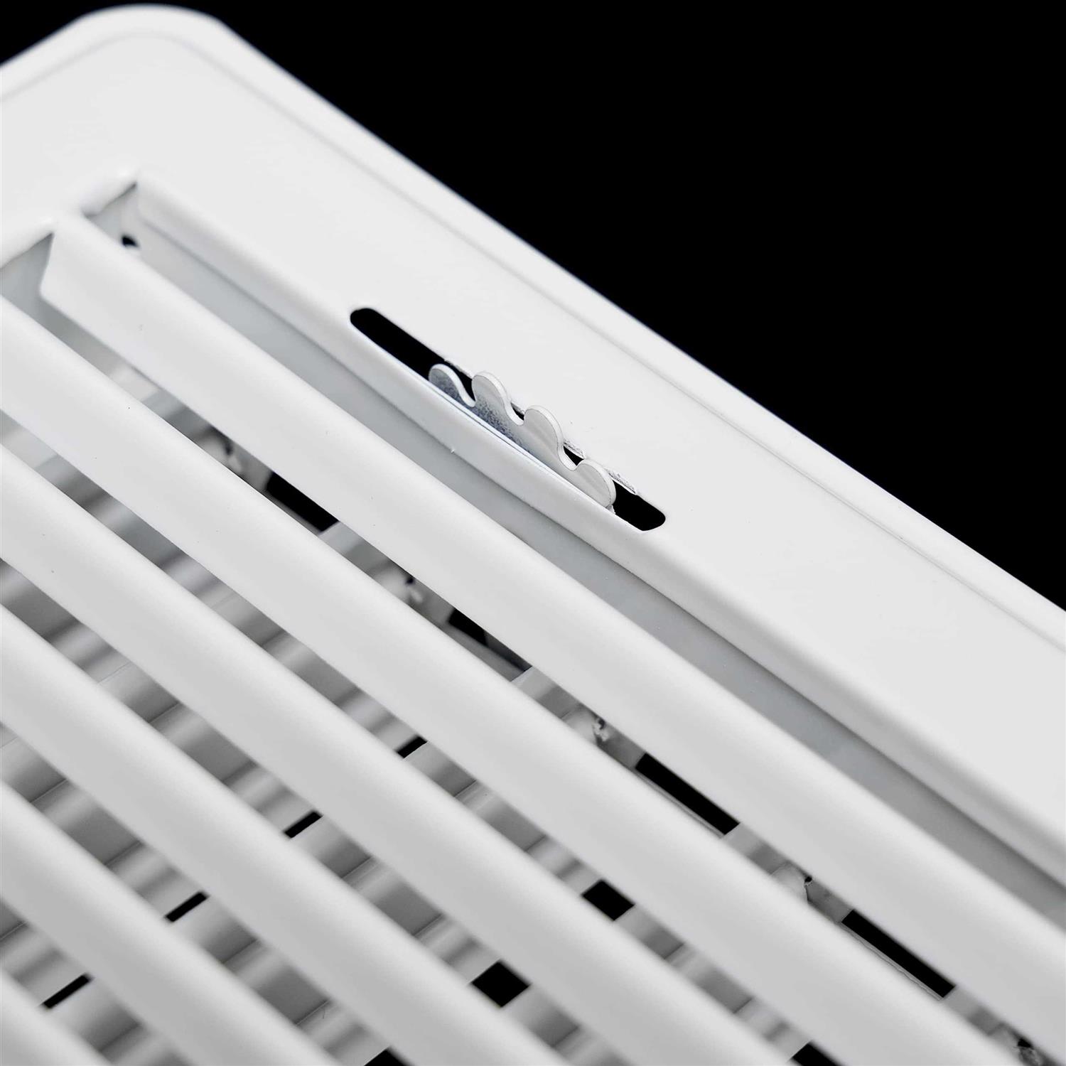 Handua Floor Register with Louvered Design Heavy Duty Walkable Design with Damper - Image 3