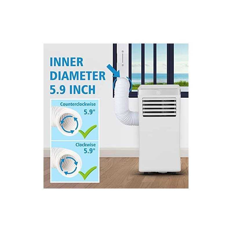 Sikadeer Universal Window Seal Kit for Portable Air Conditioner of Exhaust Hose Diameter with Coupler Adjustable AC Vent Kit Pvc Seal - Image 3