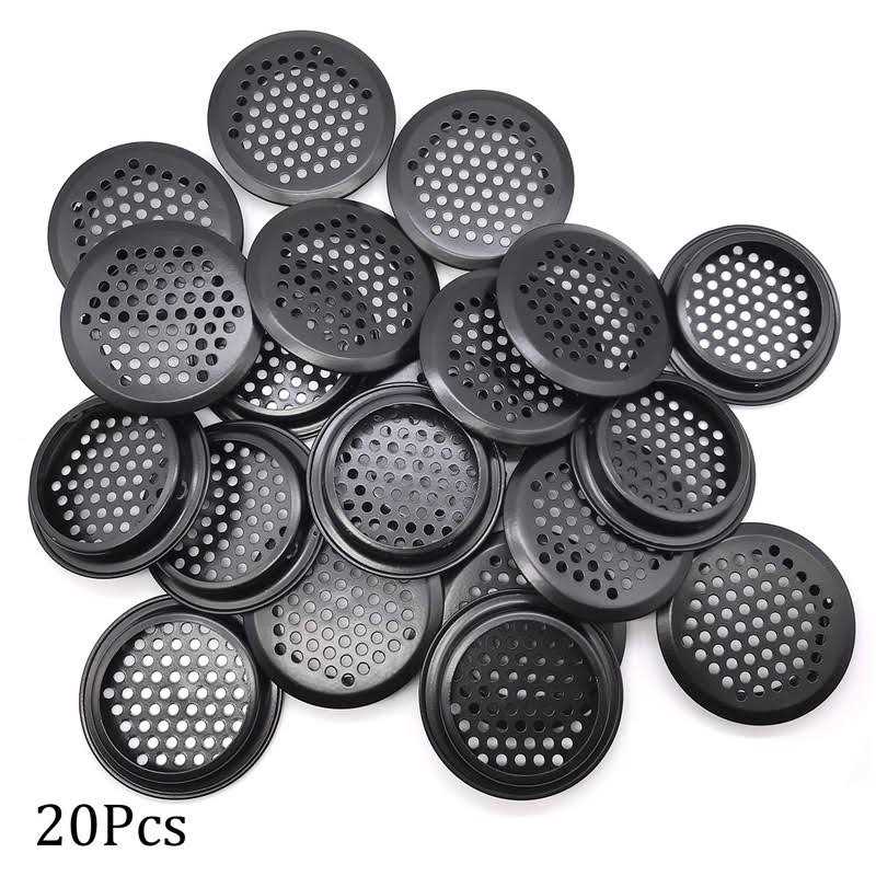 NACX 20 Pcs Air Vents 53mm Circular Soffit Vent Stainless Steel Round Vent Mesh Hole Louver for Kitchen Bathroom Cabinet Wardrobe - Image 5