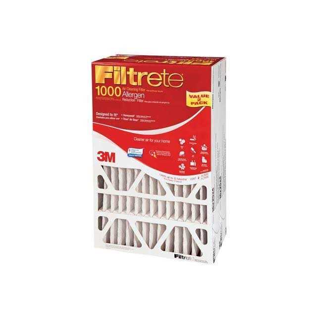 Filtrete 20-in W x 25-in L x 4-in 11 MERV 1000 MPR Allergen Defense Electrostatic Pleated Air Filter LADP03-4-2P-2 - Image 4
