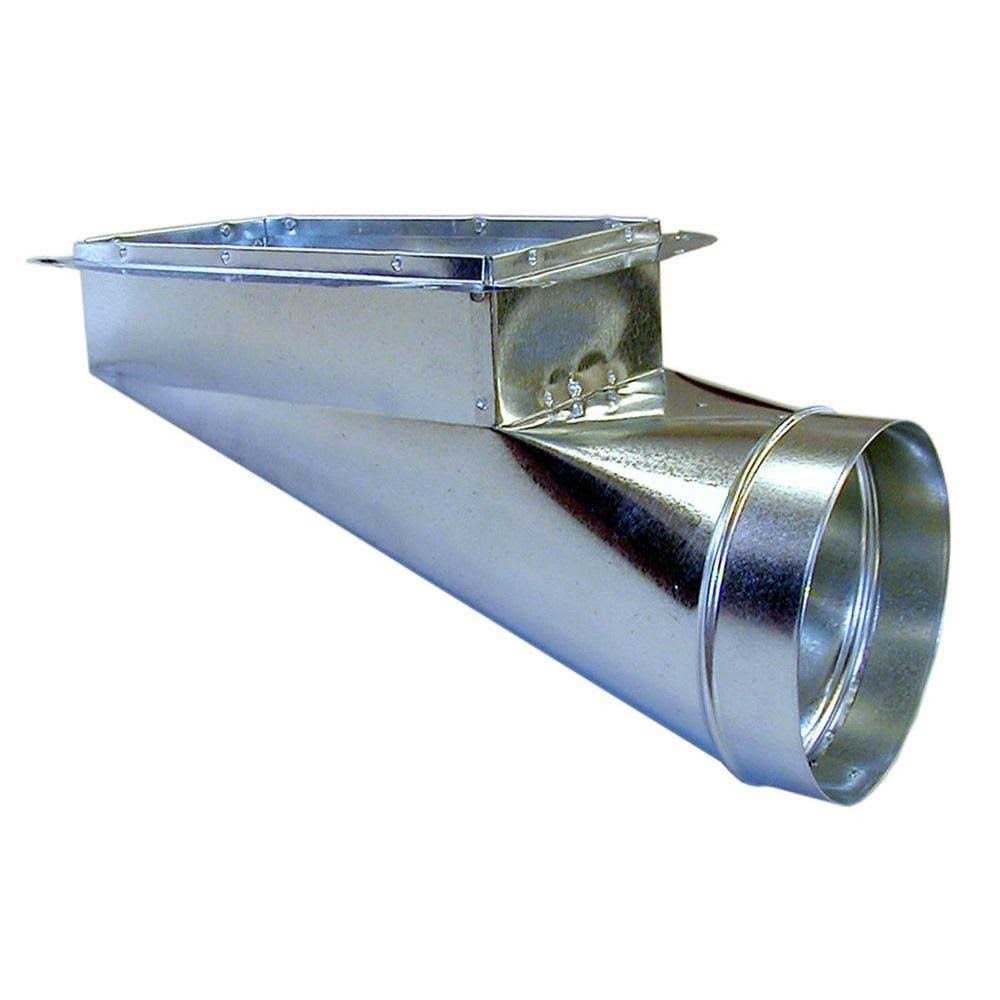 Master Flow 6 in. x End Register Box with Flange