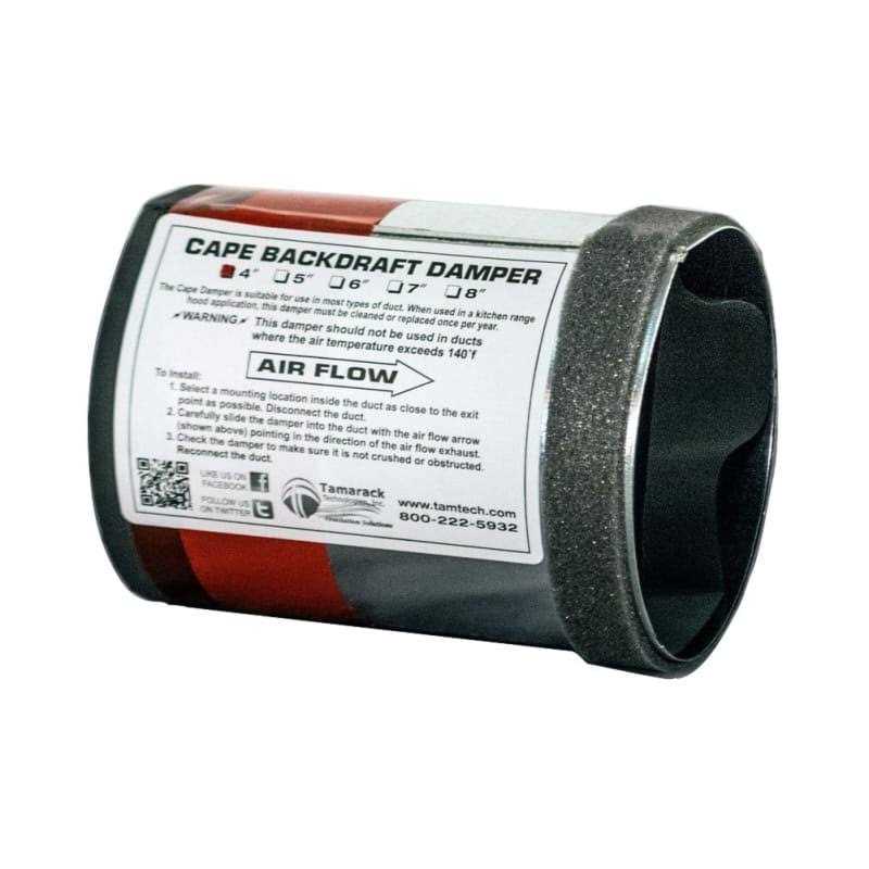 Tamarack Cape Backdraft Damper 4 inch TTi-cbd4 - Image 3