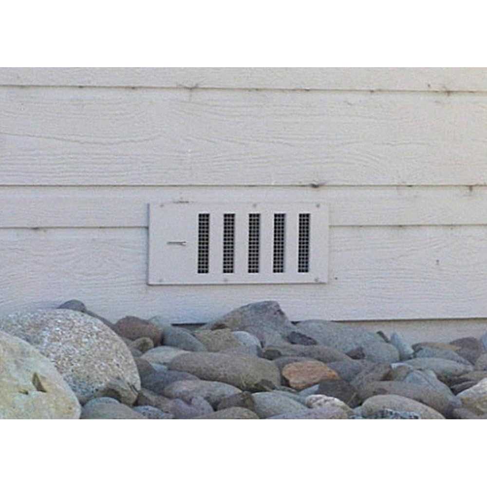 RazAir Foundation Vent with Damper and Screen -16x 6.5 Weatherproof and Paintable Abs - Image 3