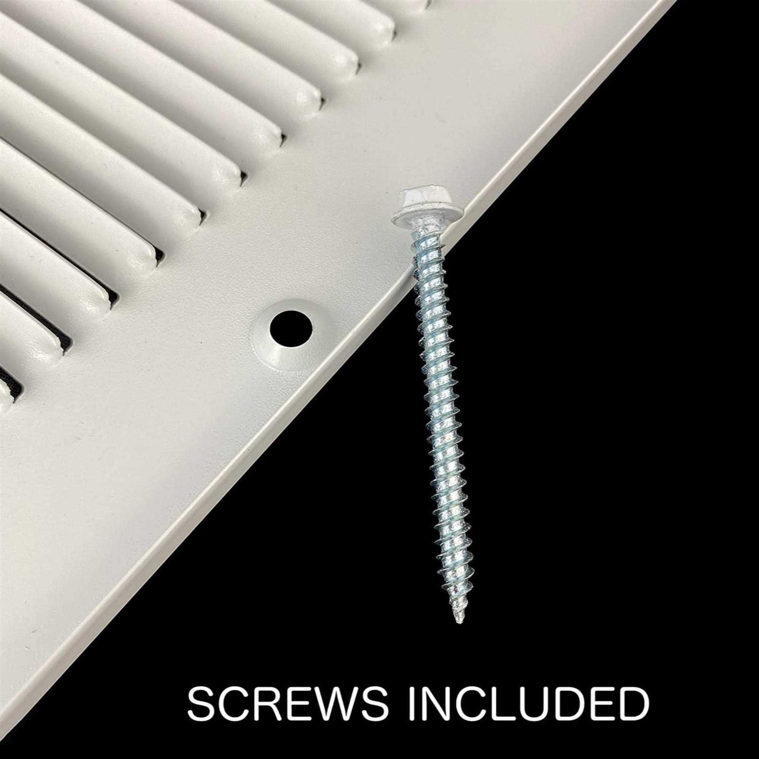 TruAire 18 x 18 White Metal Return Air Grille - Image 4
