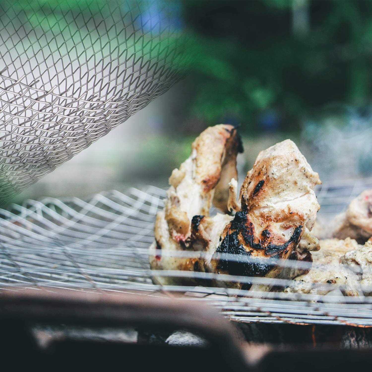 AIEX 304 Stainless Steel Woven Wire 5 Mesh for Air Ventilation Protecting Mesh Vent Metal Screens for Bugs and Rodents Metal Security Guard Garden - Image 3