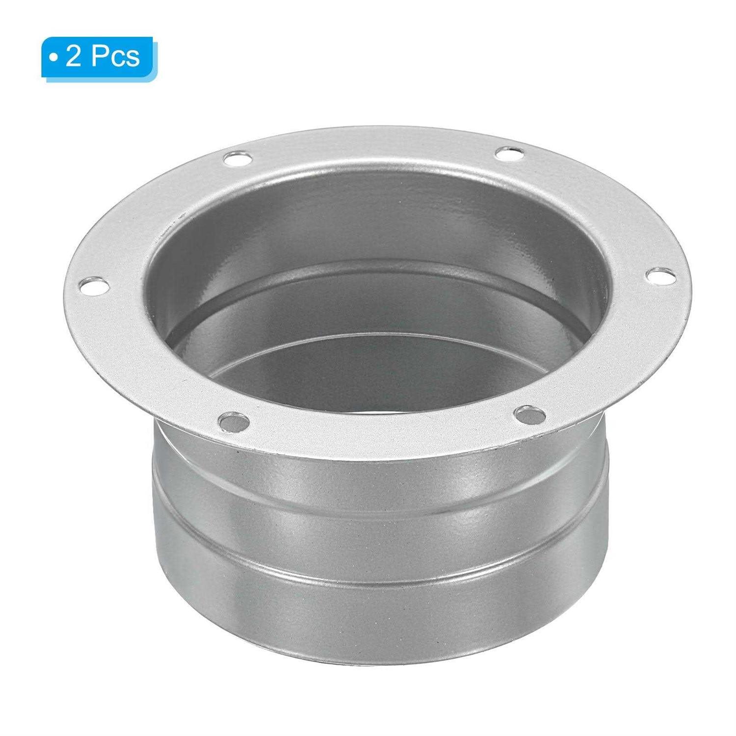 Harfington Duct Connector Flange Metal Straight Pipe Exhaust Hose Flange for Heating Cooling Ventilation HVAC System - Image 5