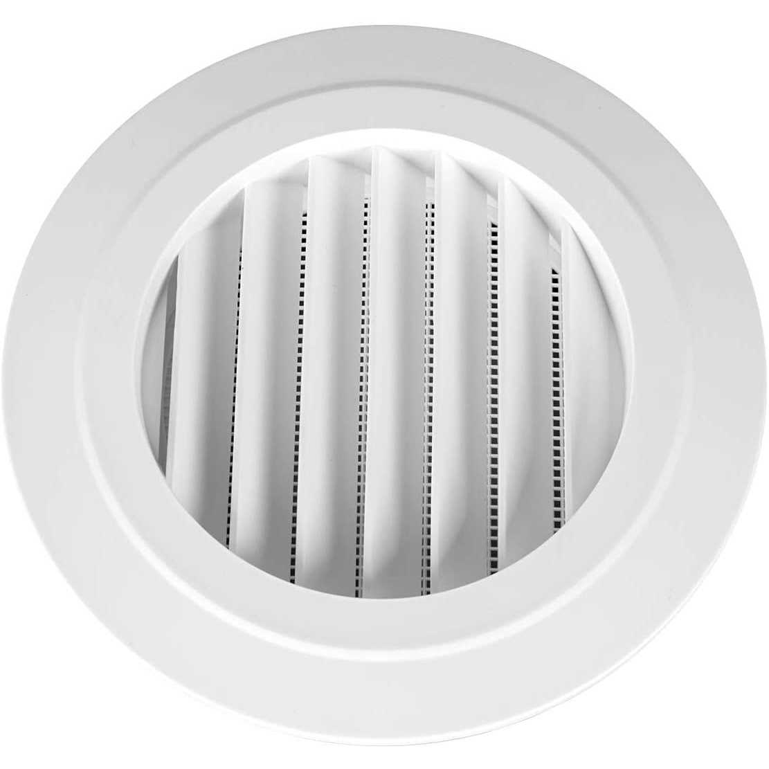 Ipower 6 inch ABS Round Air Soffit Vents Louver Grille Cover with Built-in Screen Mesh - Image 2