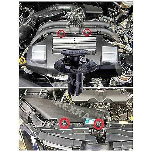 Rexka Cowl Vent Air Inlet Duct Push-Type Retainer Clips for Subaru 90914-0063 Forester - Image 3