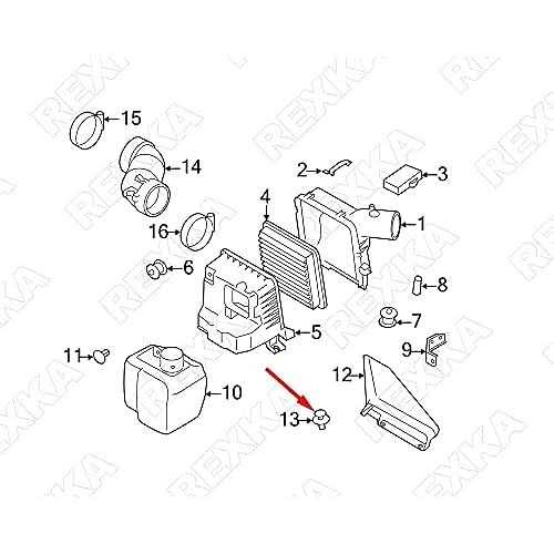Rexka Cowl Vent Air Inlet Duct Push-Type Retainer Clips for Subaru 90914-0063 Forester - Image 5