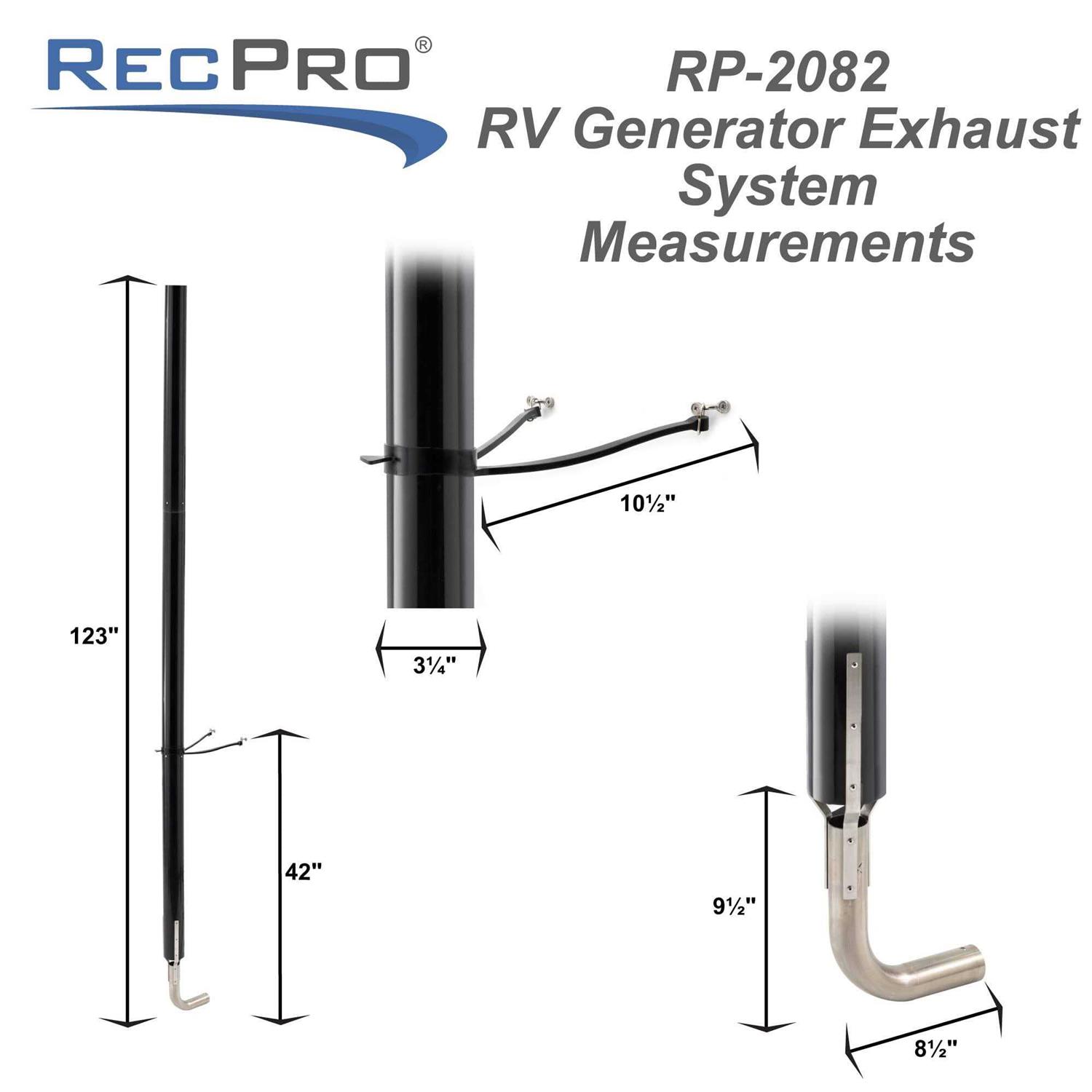 RecPro RV Generator Exhaust Extension Kit - Image 3