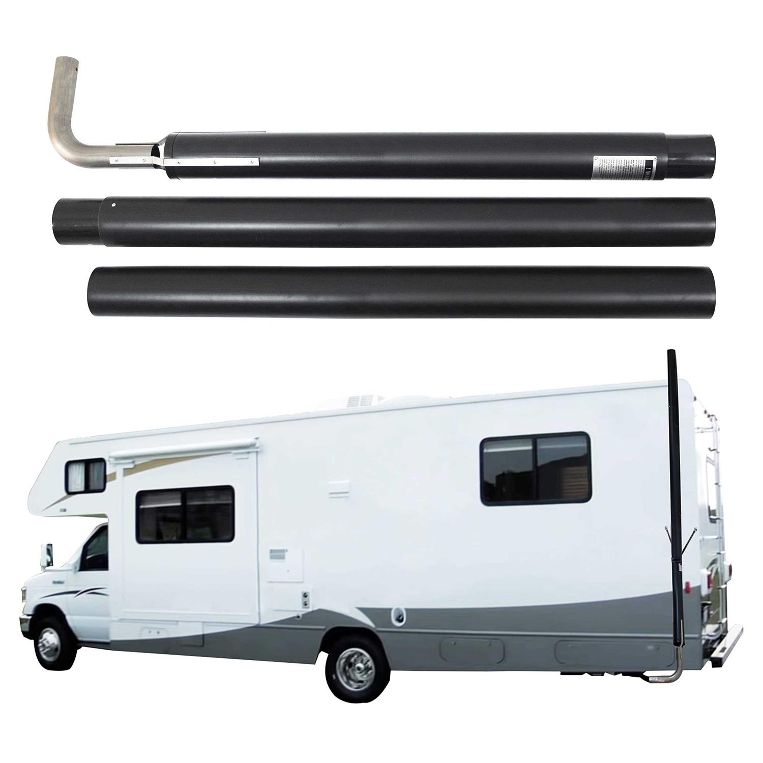 Fdsnh Generator Exhaust Venting System 44461 fit for Most Rv Exhaust Systems, Reduce Generator Fumes and Noise - Image 3