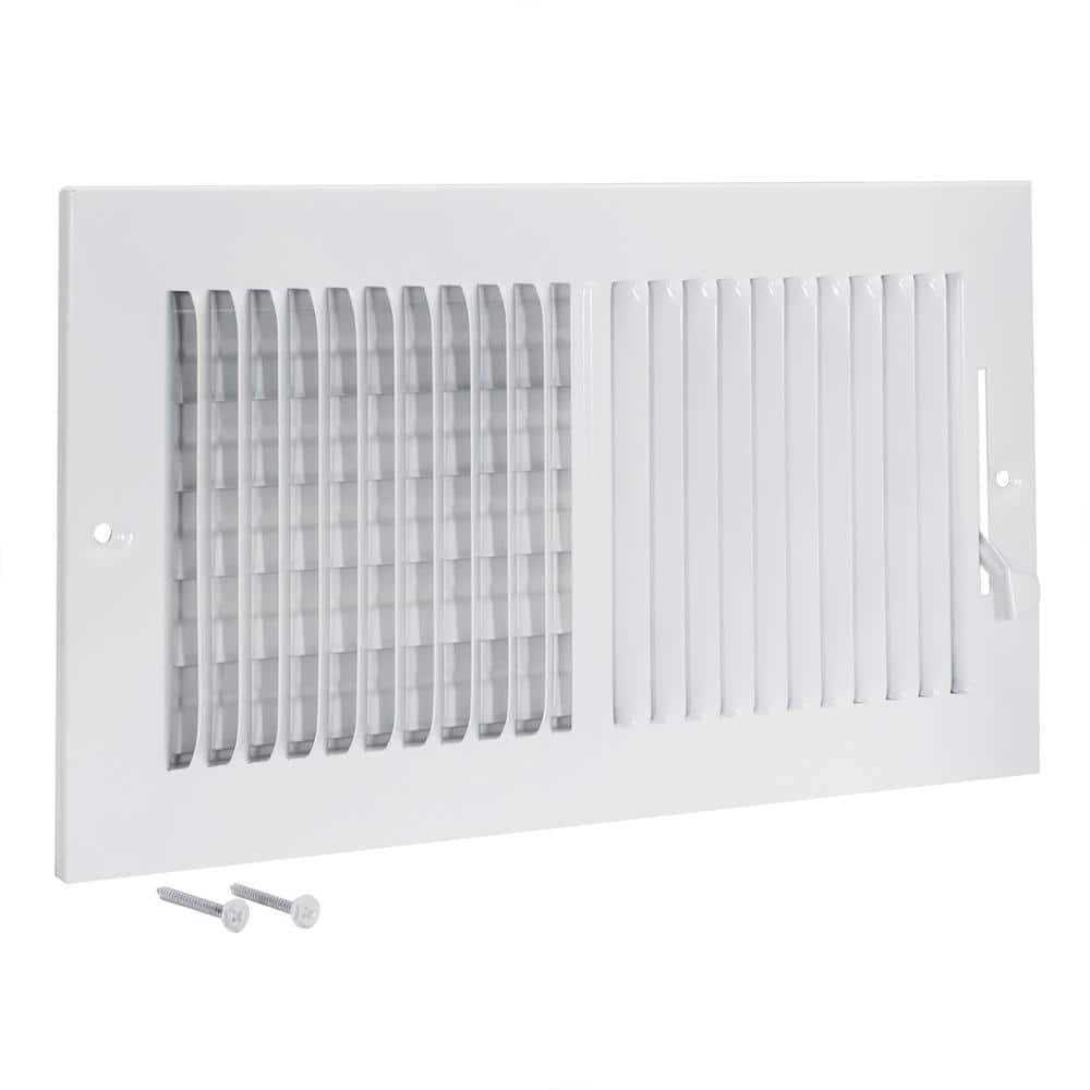 Ez-flo 12 in. x 6 in. 2-Way Steel Wall/Ceiling Register - Image 3