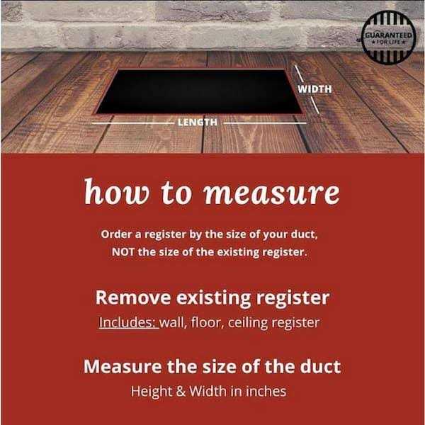 Reggio Register Royal Vent Cover Grille without Mounting Holes Features a Underside Lip Reggio Register - Image 4