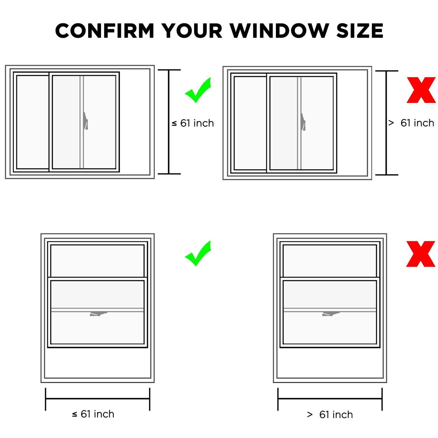 TURBRO Portable Air Conditioner Window Vent Kit Window Slide Kit Plate - Image 3