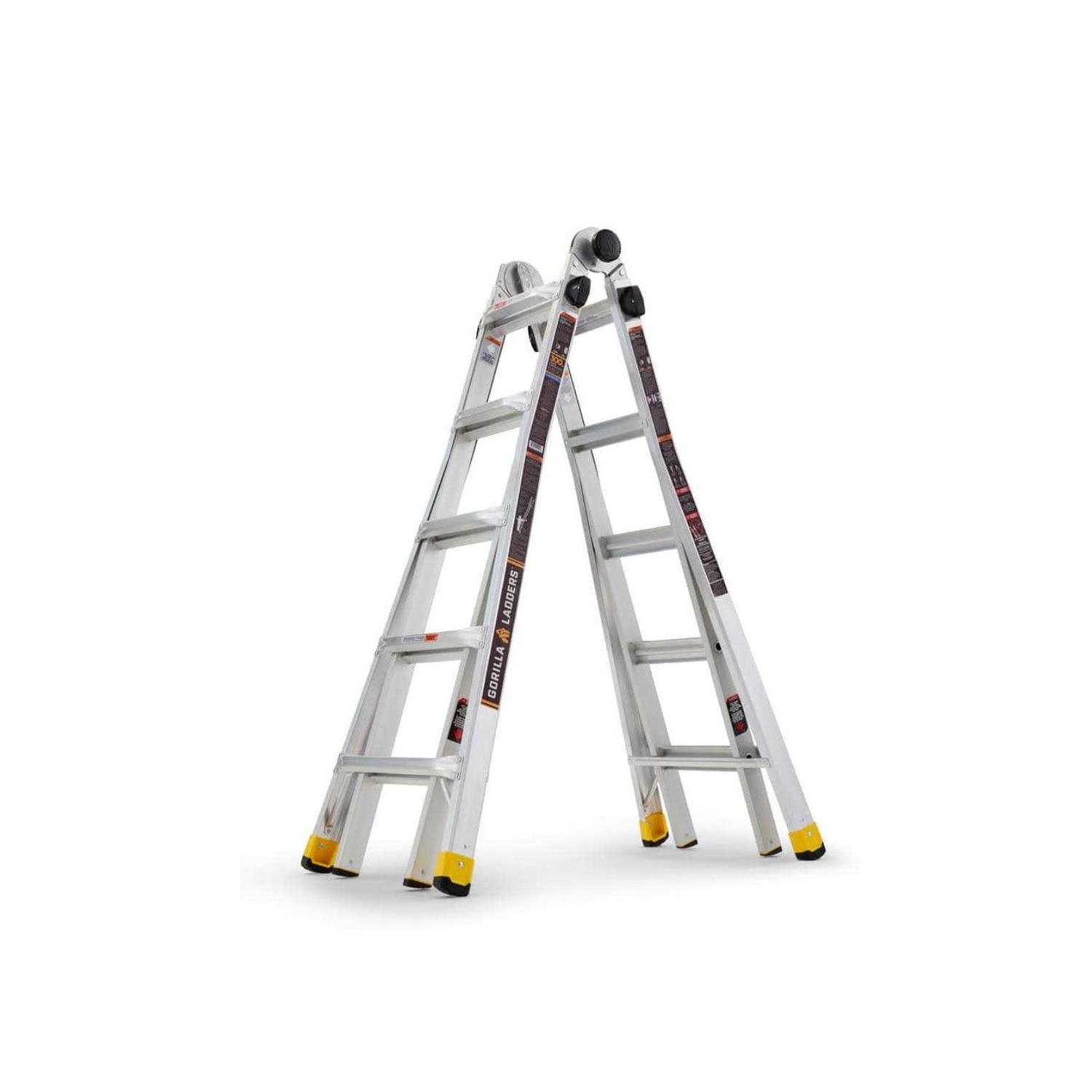 Gorilla Ladders 14 ft. Reach MPXA Aluminum Multi-Position Ladder with 300 lbs. Load Capacity